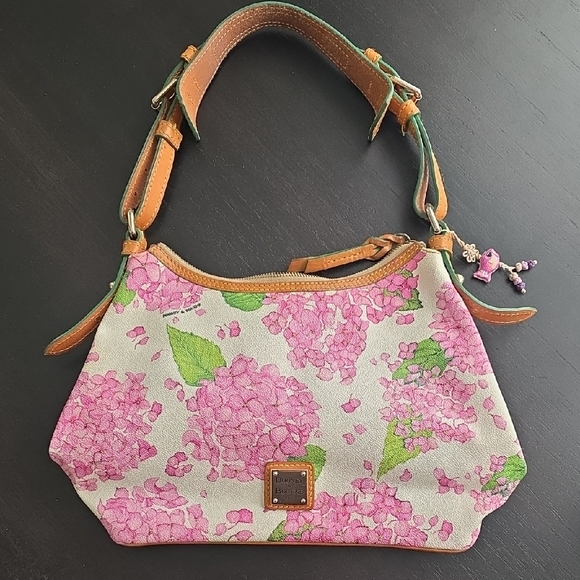 Dooney & Bourke Pink Floral Shoulder Bag - Picture 1 of 7